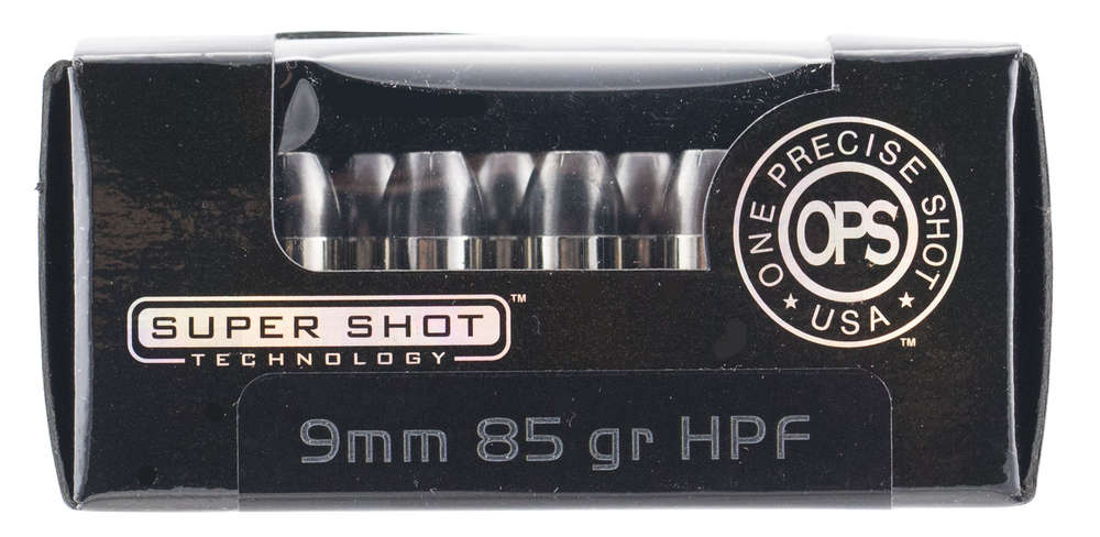 Ammunition Ammo Inc. 9085HPF OPS 9mm OPS 9 mm Luqer 85 qr Hollow Point Franqible • Model: 9085HPF-OPS